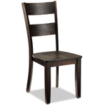 Holland 5- Piece Dining set- Dark oak with Wire - Brushed Finish