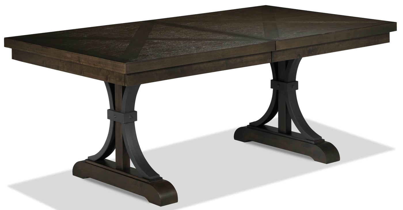 Flanigan 7-Piece Dining Set - Distressed Espresso