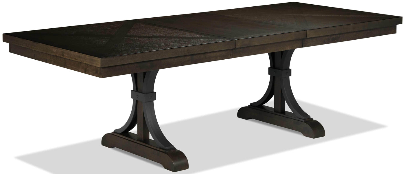 Flanigan 7-Piece Dining Set - Distressed Espresso
