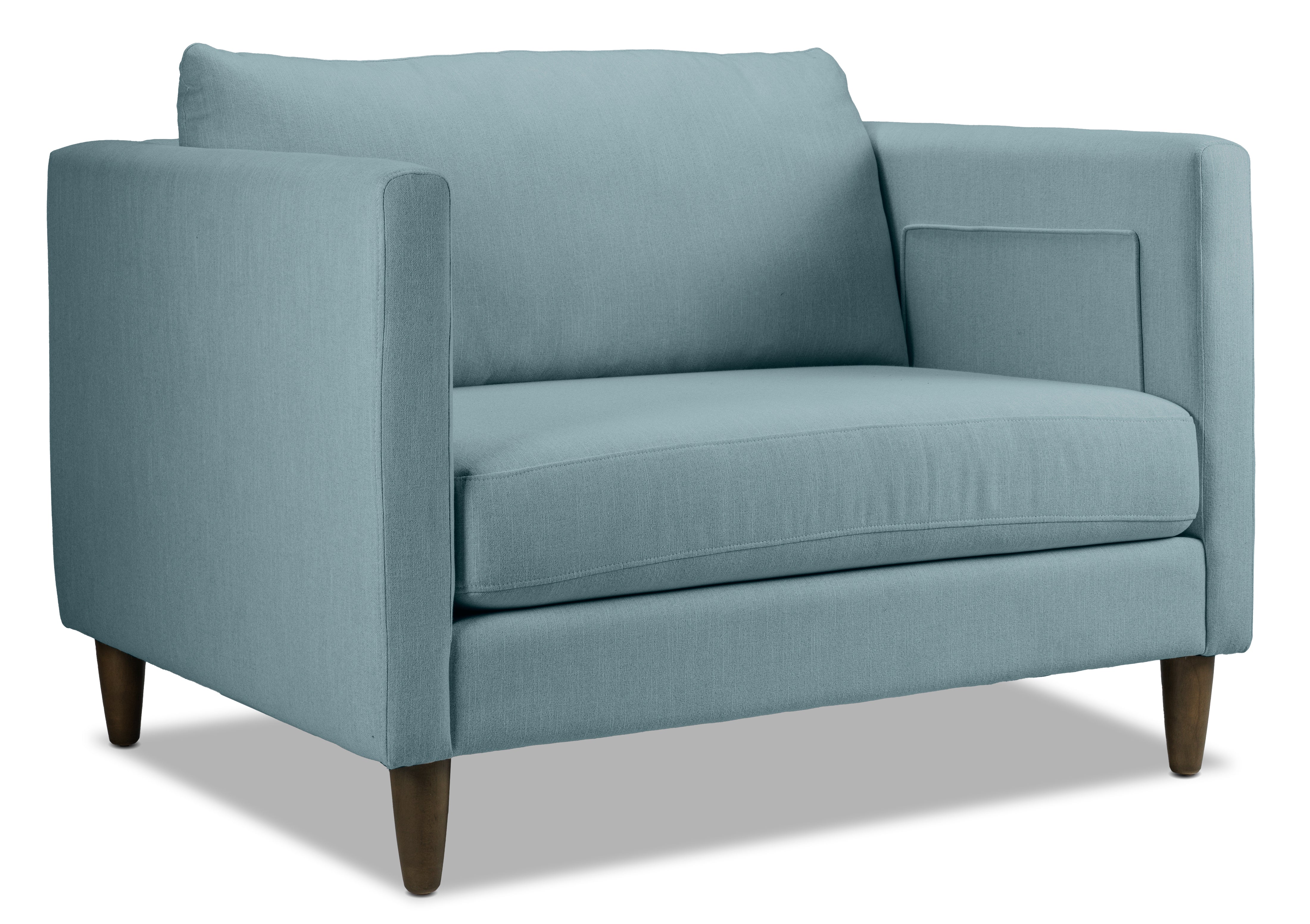 Amelia Chair and a Half - Turquoise