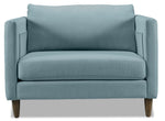 Amelia Sofa, Loveseat and Chair Set - Turquoise