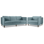 Amelia Sofa and Chair Set - Turquoise