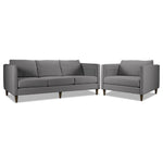 Amelia Sofa and Chair Set - Charcoal