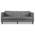 Amelia Sofa and Loveseat Set - Charcoal