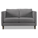 Amelia Sofa and Loveseat Set - Charcoal