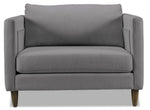 Amelia Sofa, Loveseat and Chair Set - Charcoal