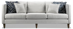 Amelia 2 Pc. Living Room Package w/ Chair and a Half - Light Grey