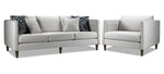 Amelia 2 Pc. Living Room Package w/ Chair and a Half - Light Grey