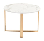 Nezahual - II End Table - Stone/Gold