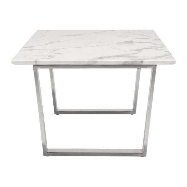 Nezahual Coffee Table - Stone/Stainless Steel