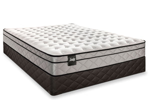 Sealy Shimmery Cushion Firm Queen Mattress and Boxspring Set