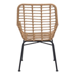 Erwood Outdoor Dining Arm Chair - Natural/Black - Set of 2
