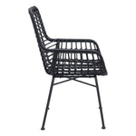 Erwood Outdoor Dining Arm Chair - Black - Set of 2