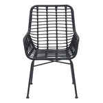 Erwood Outdoor Dining Arm Chair - Black - Set of 2