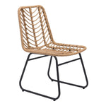 Joussard Outdoor Dining Chair - Set of 2 - Natural/Black