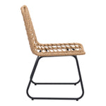 Joussard Outdoor Dining Chair - Set of 2 - Natural/Black