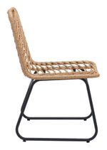 Joussard Outdoor Dining Chair - Set of 2 - Natural/Black