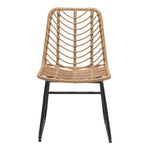 Joussard Outdoor Dining Chair - Set of 2 - Natural/Black