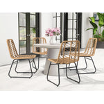Joussard Outdoor Dining Chair - Set of 2 - Natural/Black