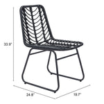 Joussard Outdoor Dining Chair - Set of 2 - Black