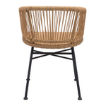 Wellwyn Outdoor Dining Arm Chair - Natural/Black - Set of 2