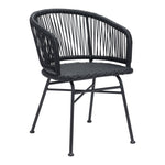 Wellwyn Outdoor Dining Arm Chair - Black - Set of 2