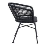 Wellwyn Outdoor Dining Arm Chair - Black - Set of 2