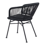 Wellwyn Outdoor Dining Arm Chair - Black - Set of 2