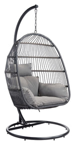 Belbutte Outdoor Hanging Chair - Grey/Black