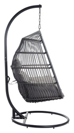 Belbutte Outdoor Hanging Chair - Grey/Black