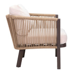 Nokomis Outdoor Accent Chair - Set of 2 - Beige/Natural