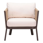 Nokomis Outdoor Accent Chair - Set of 2 - Beige/Natural