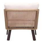 Nokomis Outdoor Accent Chair - Set of 2 - Beige/Natural