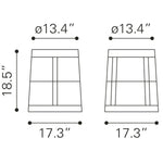 Venlaw Outdoor End Table - Natural