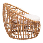 Zoria Outdoor Papasan Chair - Beige/Natural