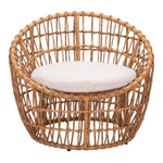 Zoria Outdoor Papasan Chair - Beige/Natural