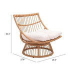 Wrox Outdoor Papasan Chair - Beige/Natural