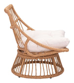 Wrox Outdoor Papasan Chair - Beige/Natural