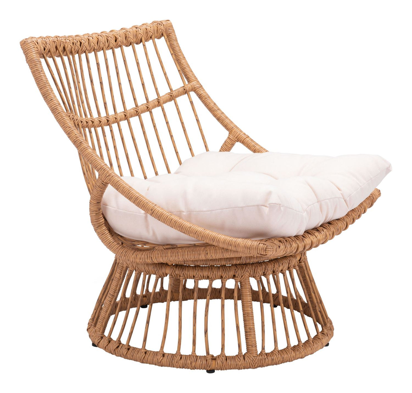 Wrox Outdoor Papasan Chair - Beige/Natural