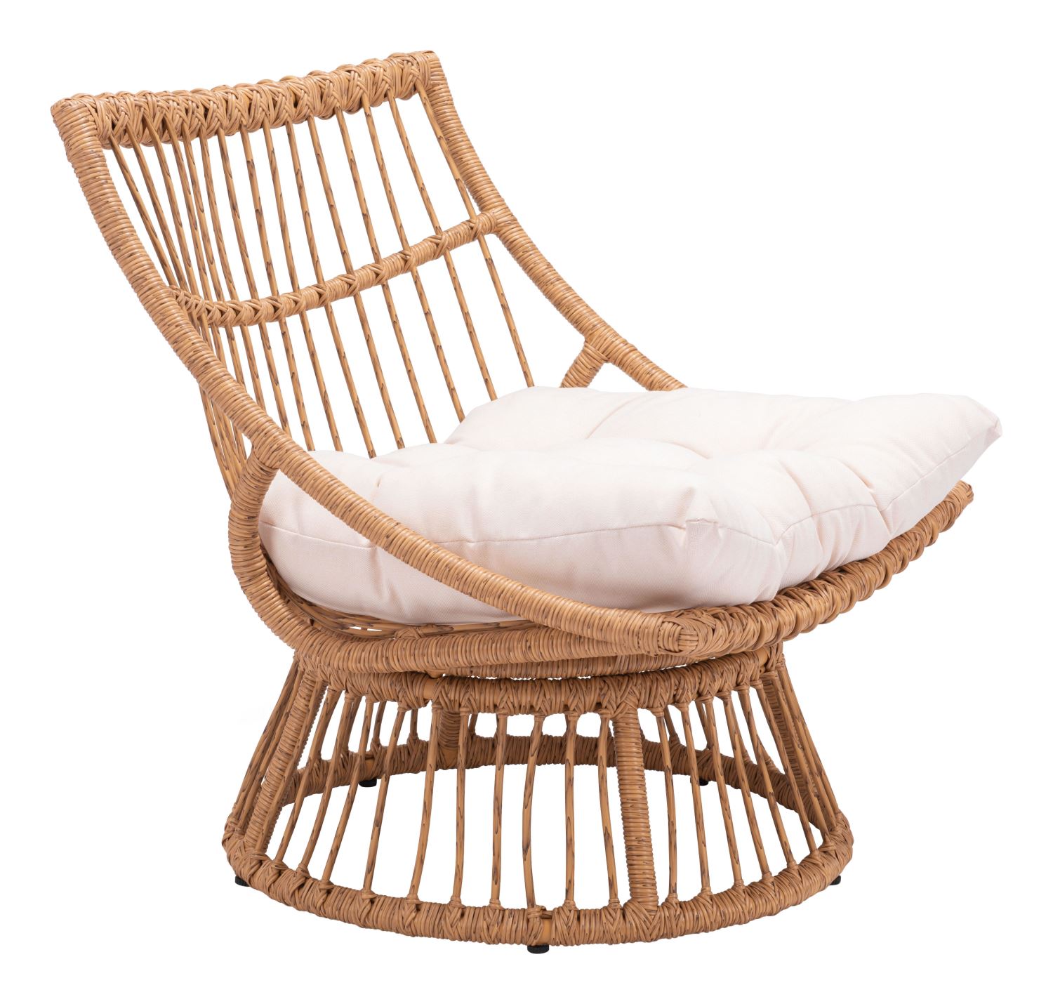 Wrox Outdoor Papasan Chair - Beige/Natural