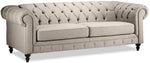 Derbyshire Sofa, Loveseat and Chair and a Half Set - Taupe