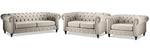 Derbyshire Sofa, Loveseat and Chair and a Half Set - Taupe
