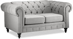 Derbyshire Sofa and Loveseat Set - Grey