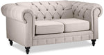 Derbyshire Sofa and Loveseat Set - Wheat