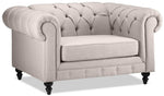 Derbyshire Sofa, Loveseat and Chair and a Half Set - Wheat