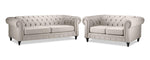 Derbyshire Sofa and Loveseat Set - Wheat