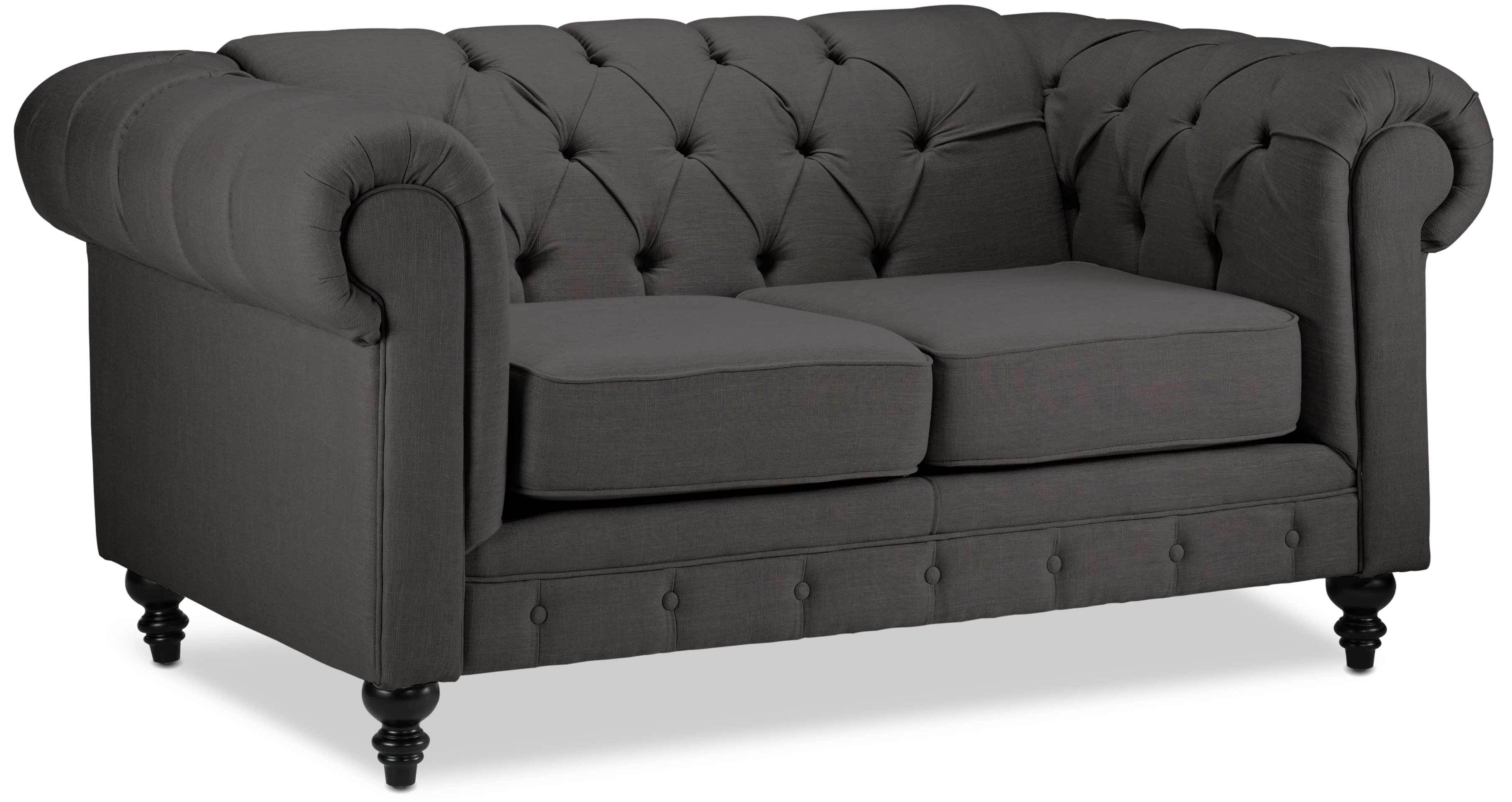 Derbyshire Sofa, Loveseat and Chair and a Half Set - Dark Grey