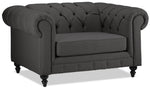 Derbyshire Sofa and Chair and a Half Set - Dark Grey