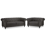 Derbyshire Sofa and Chair and a Half Set - Dark Grey