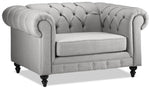 Derbyshire Sofa and Chair and a Half Set - Grey